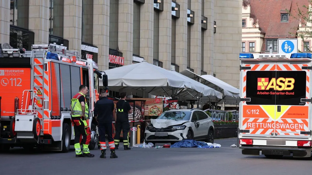 Leipzig Amokfahrt: Zwei Tote nach Angriff in der Innenstadt