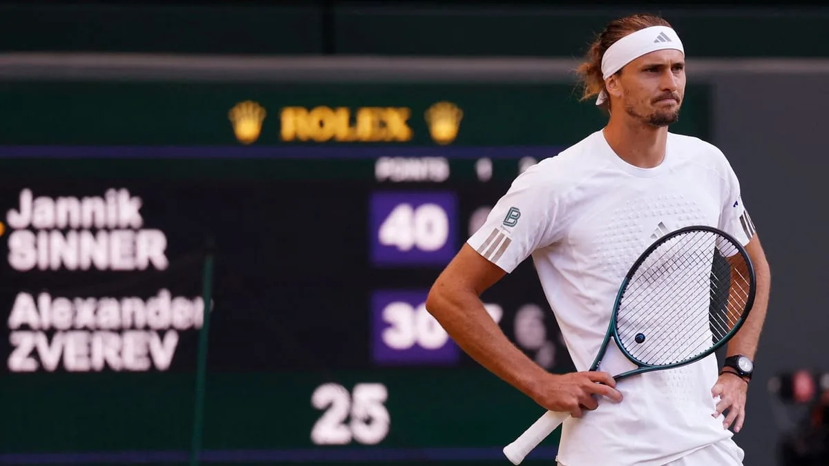 Wimbledon: Bewegende Szene im Finale! Sinner zeigt Größe und hilft Zverev - BILD